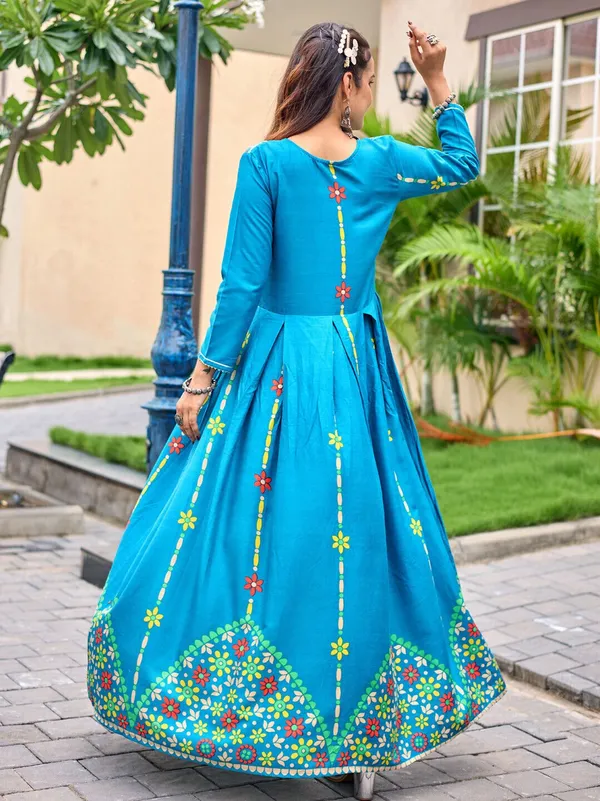 Blue_&_Morpich_Blue_Printed_Anarkali_Kurta_For_Women