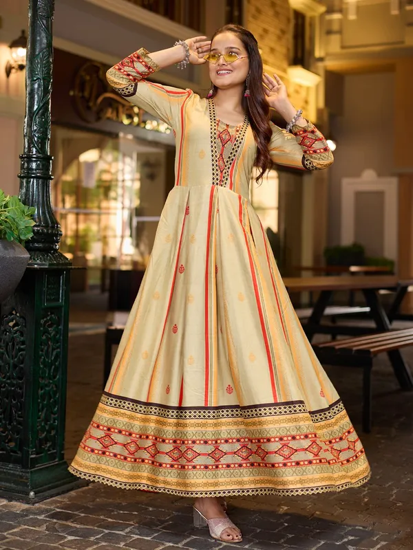 Yellow_&_Cream_Yellow_Printed_Anarkali_Kurta_For_Women