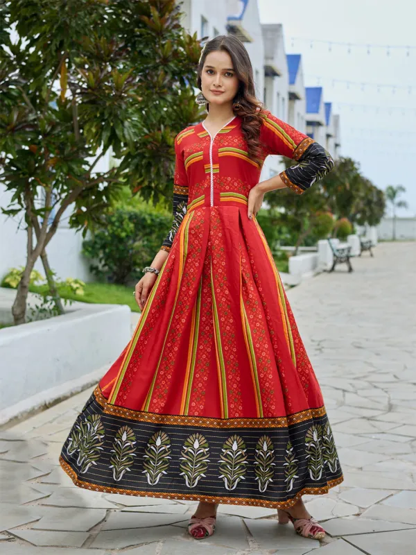 Red_&_Maroon_Red_Printed_Anarkali_Kurta_For_Women