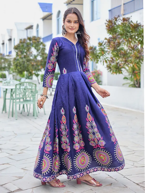 Dark_Blue_&_Navy_Blue_Dark_Blue_Printed_Anarkali_Kurta_For_Women