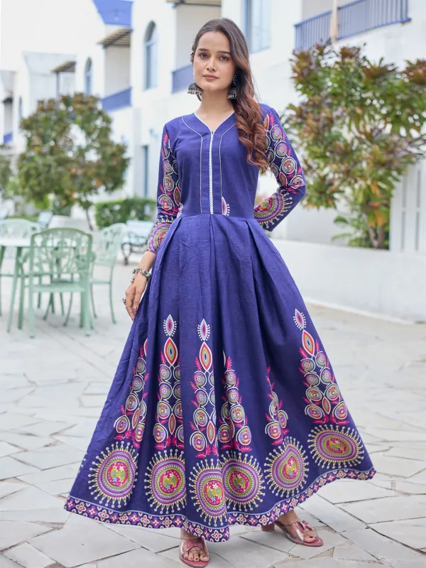 Dark_Blue_&_Navy_Blue_Dark_Blue_Printed_Anarkali_Kurta_For_Women
