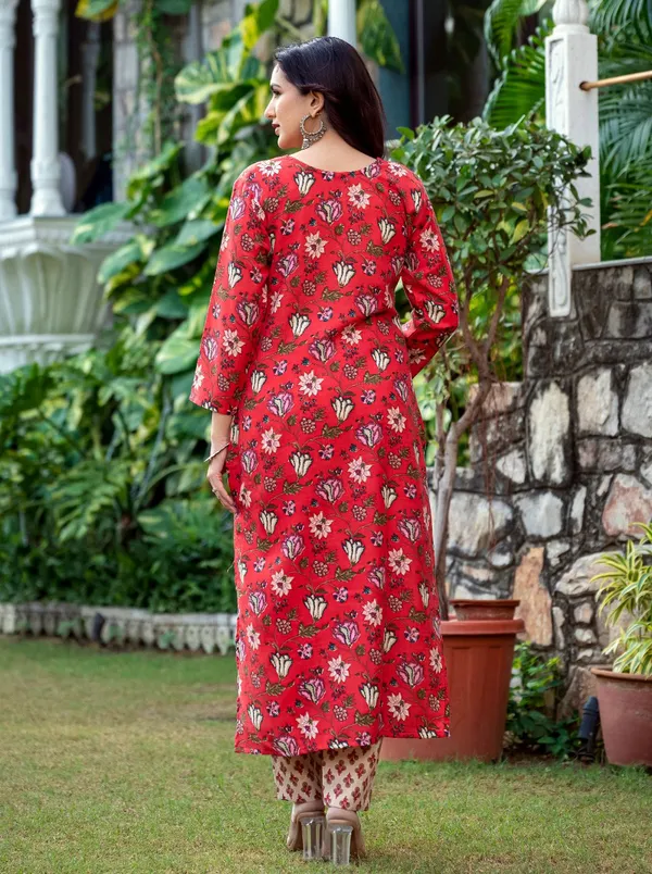 Red_Kurta_Pant_Dupatta_Set_For_Women