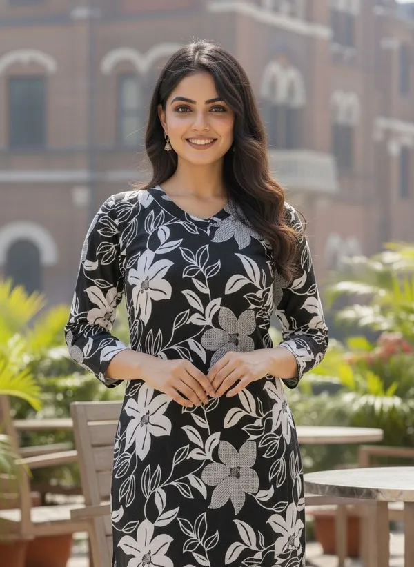 Black_Kurta_Pant_Set_For_Women