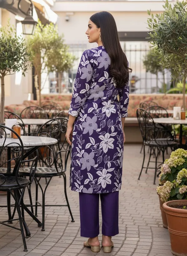 Purple_&_Jamun_Kurta_Pant_Set_For_Women