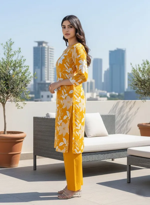 Yellow_Kurta_Pant_Set_For_Women