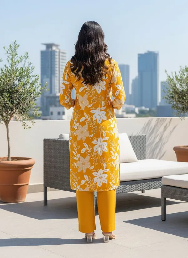 Yellow_Kurta_Pant_Set_For_Women