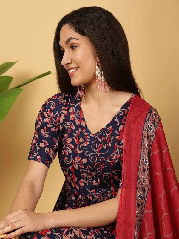 Blue_&_Navy_Blue_Kurta_Pant_Dupatta_Set_For_Women