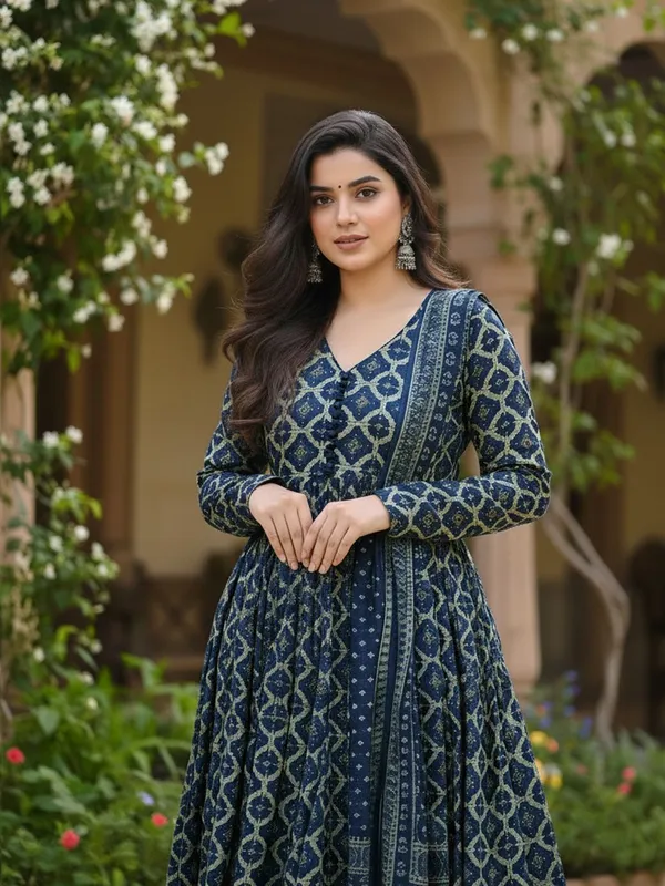Blue_&_Navy_Blue_Kurta_Pant_Dupatta_Set_For_Women