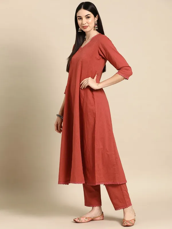 Brown_&_Rust_Kurta_Pant_Dupatta_Set_For_Women