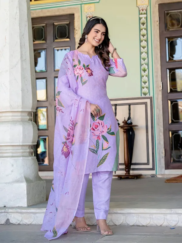 Purple_&_Lavender_Kurta_Pant_Dupatta_Set_For_Women