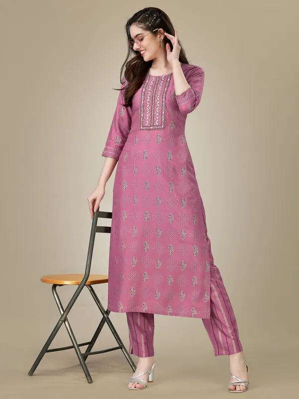 Purple_&_Wine_Kurta_Pant_Set_For_Women