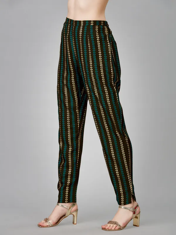 Brown_&_Dark_Coffee_Kurta_Pant_Set_For_Women