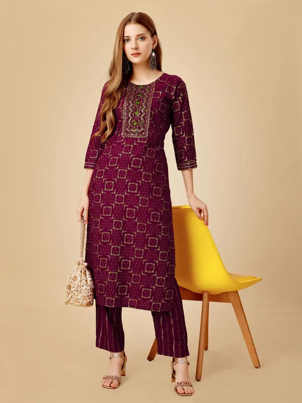 Purple_Kurta_Pant_Set_For_Women