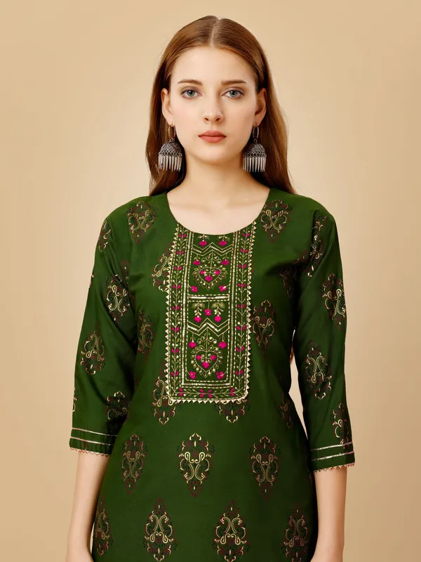 Green_Kurta_Pant_Set_For_Women