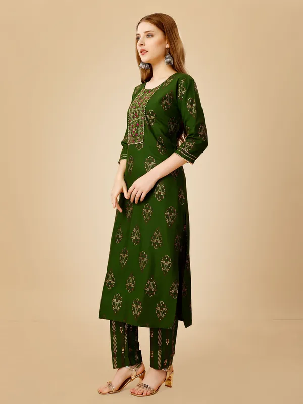 Green_Kurta_Pant_Set_For_Women