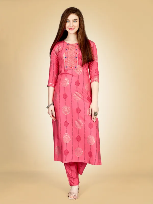 Pink_Kurta_Pant_Set_For_Women