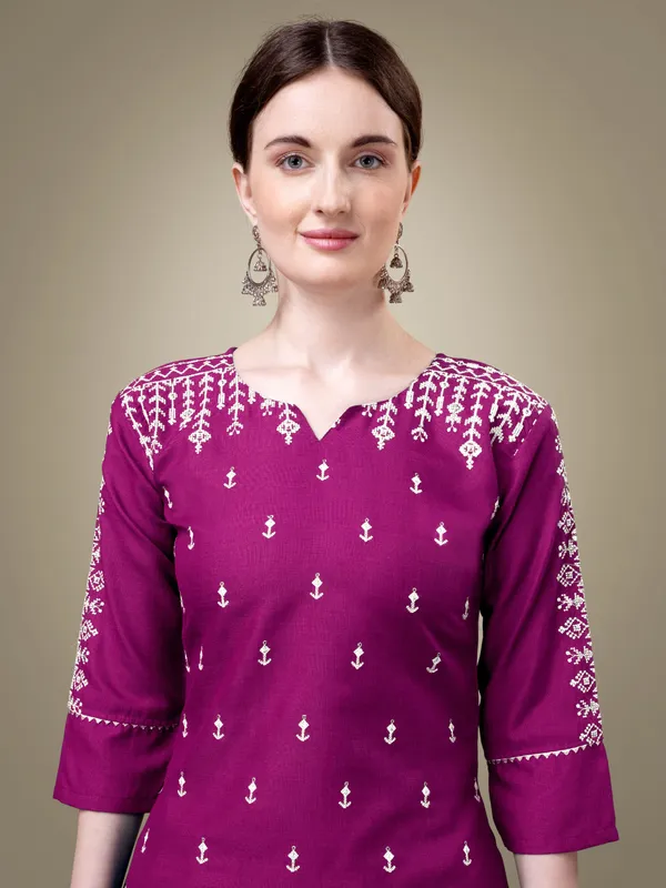 Purple_Kurti_Pant_Dupatta_Set_For_Women