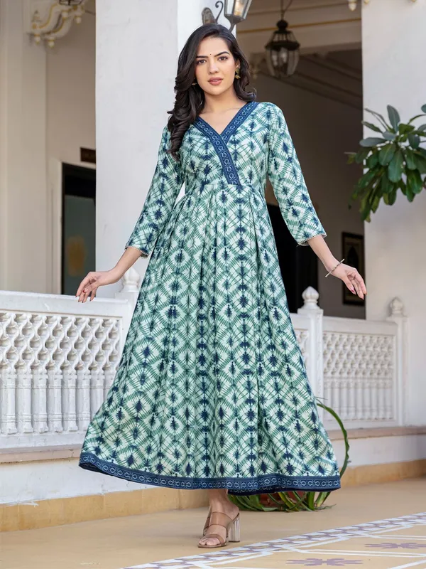 Green_&_Pista_Green_Printed_Anarkali_Kurta_For_Women