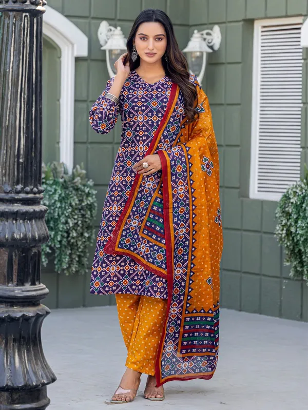 Blue_&_NavyBlue_Printed_Kurta,_Salwar_&_Dupatta_Set