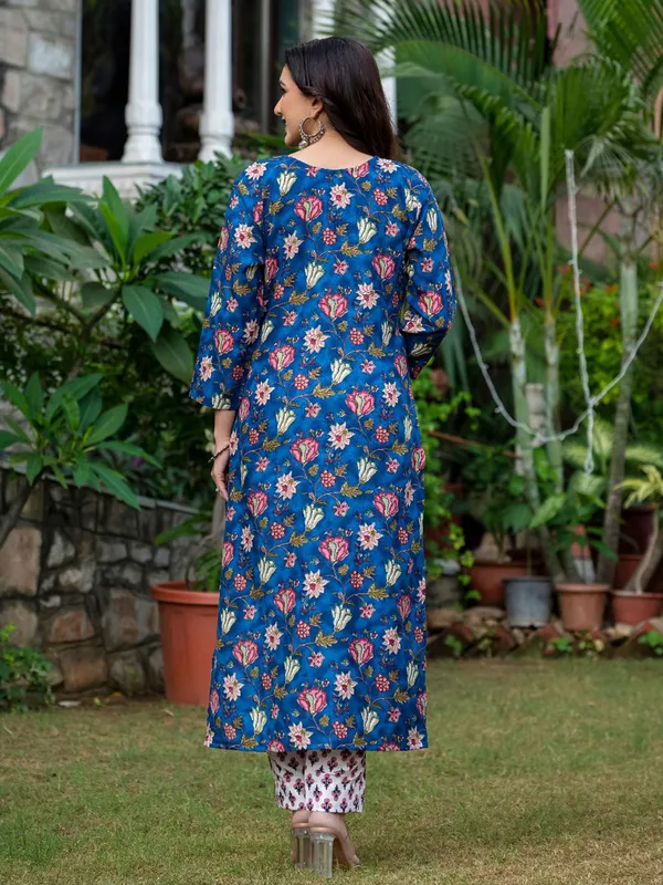 Blue_Printed_Kurta,_Salwar_&_Dupatta_Set