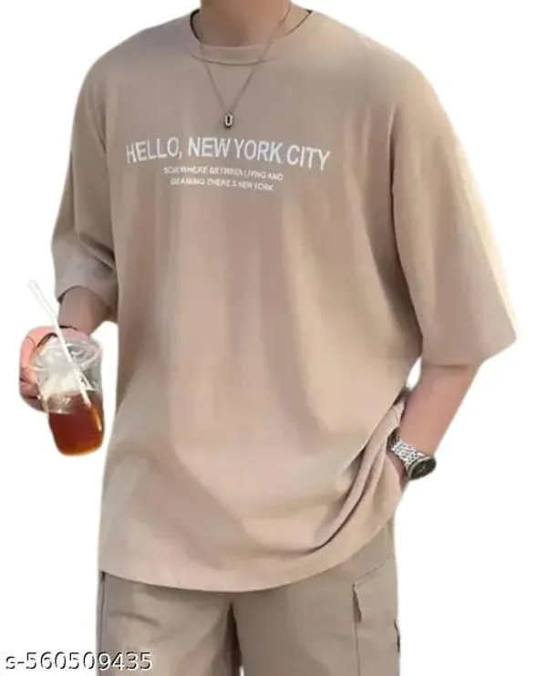 Stylish_Cotton_Blend_T-Shirt_for_Men_|_Fashionable_Mens_T-Shirt_Beige_|_Mens_Summer_Cotton_Blend_T-Shirt_|_Mens_Beige_Oversized_T-Shirt_|