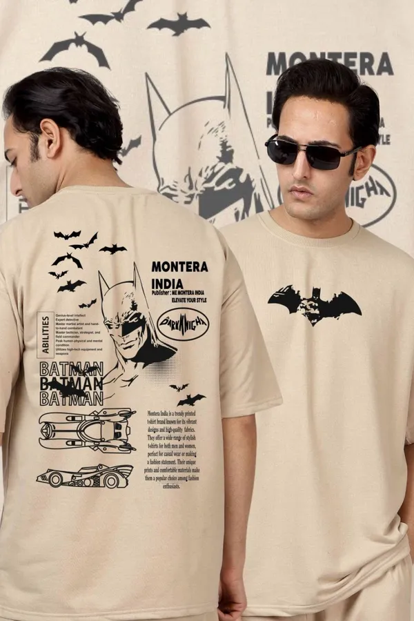 Beige_Cotton_Blend_Printed_Oversized_T-Shirt_For_Men