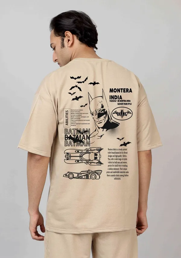 Beige_Cotton_Blend_Printed_Oversized_T-Shirt_For_Men