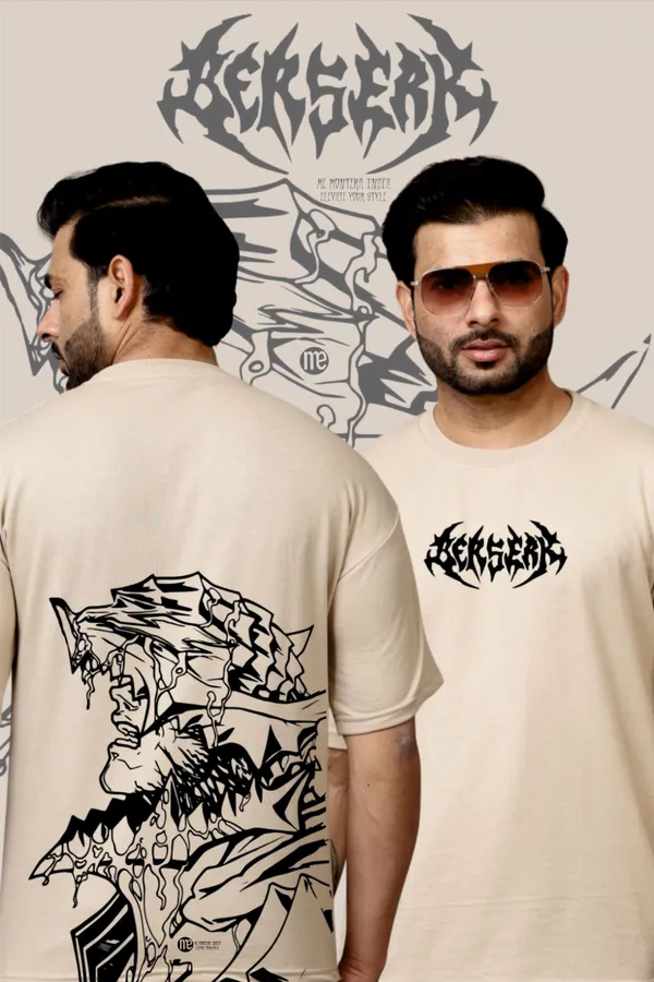 Beige_Cotton_Blend_Printed_Oversized_T-Shirt_For_Men