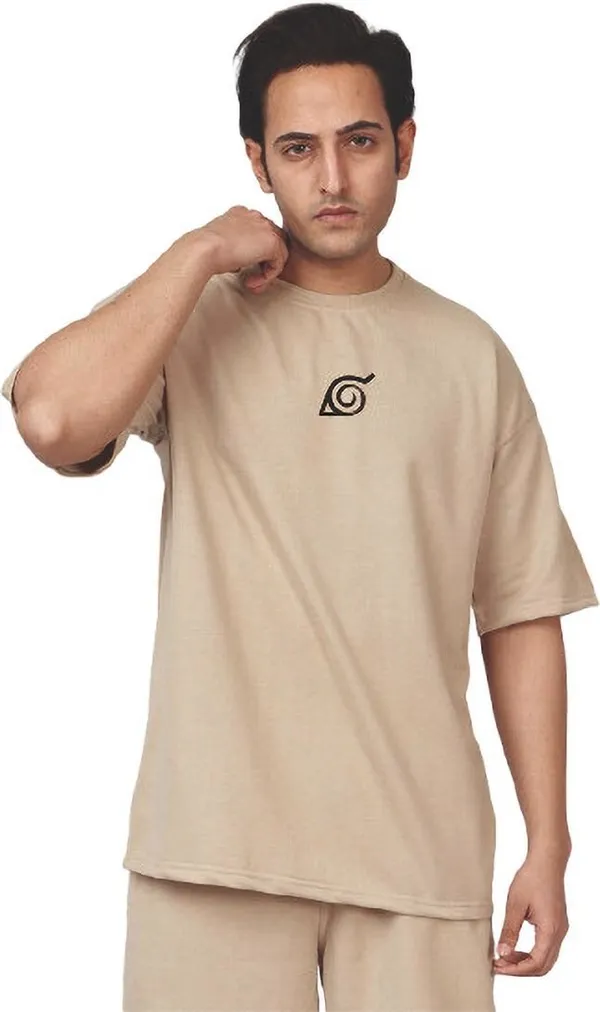 Beige_Cotton_Blend_Printed_Oversized_T-Shirt_For_Men