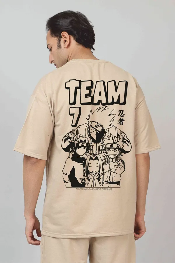 Beige_Cotton_Blend_Printed_Oversized_T-Shirt_For_Men