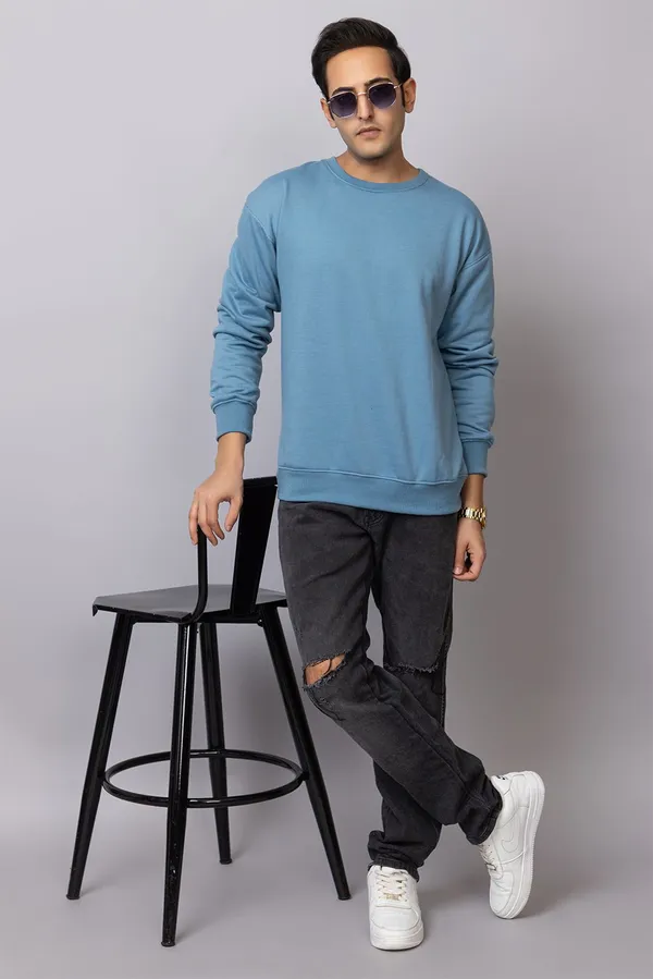 Blue_Cotton_Blend_Solid_Comfort_Fit_SweatShirt_For_Men