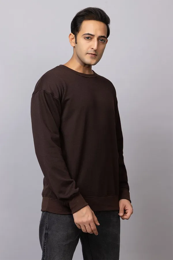 Brown_Cotton_Blend_Solid_Comfort_Fit_SweatShirt_For_Men