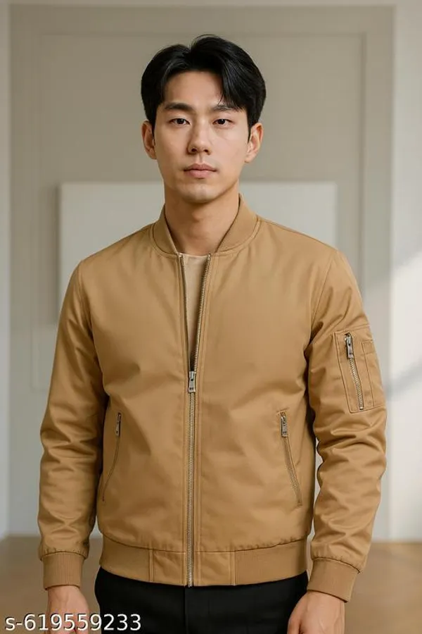 Mens_Camel_Bomber_Jacket_Trendy_Lightweight_Zip-Up_Coat