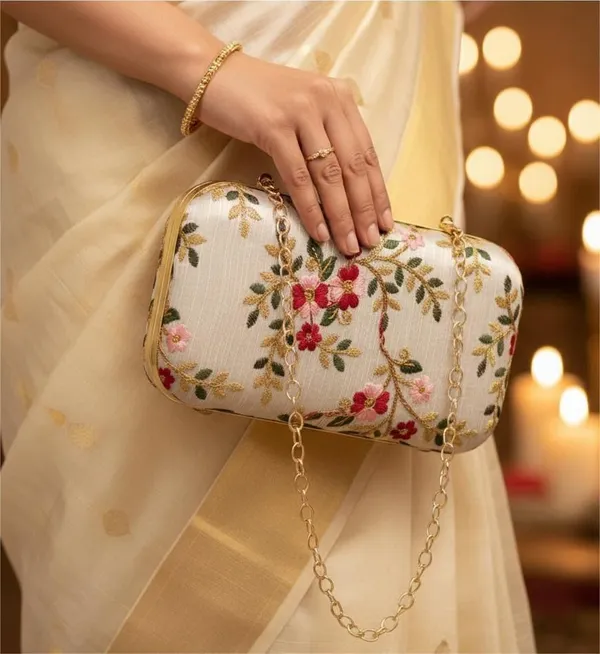 White_Fabric_Printed_Zipped_Sling_Bag_For_Women