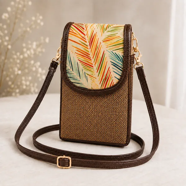 Premium_Women_Ethnic_Printed_Jute_Mobile_Sling_Bag_with_Adjustable_Strap