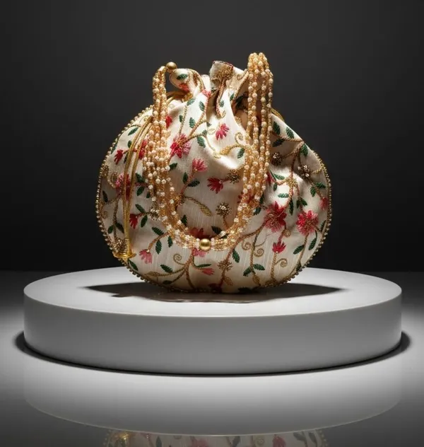 Golden_Silk_Draw_String_Potli_For_Women