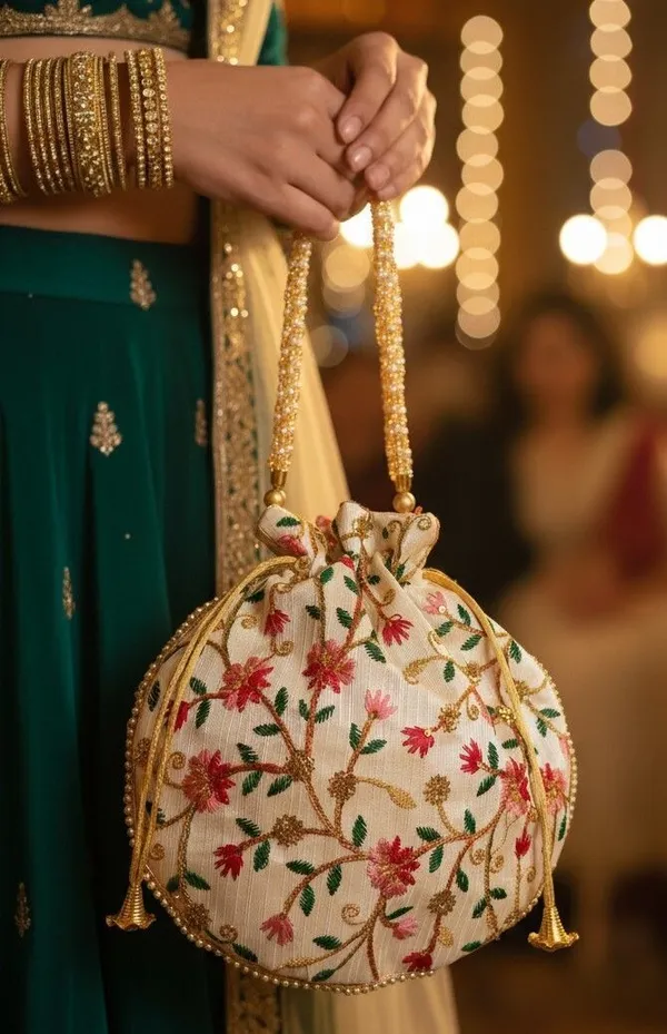 Golden_Silk_Draw_String_Potli_For_Women