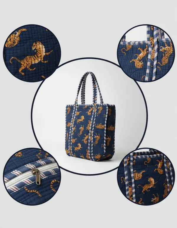 Navy_Blue_Quilted_Cotton_Printed_Shoulder_Bag_For_Women