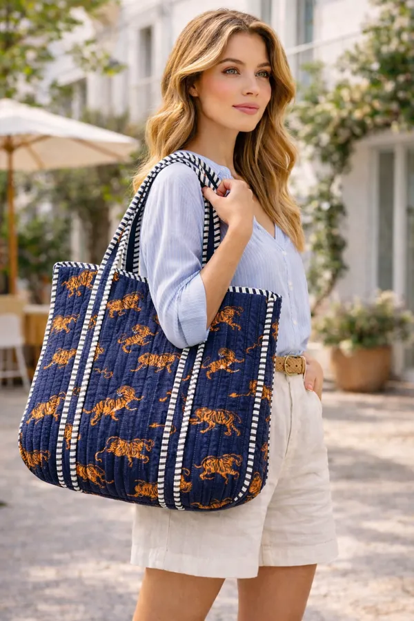 Navy_Blue_Quilted_Cotton_Printed_Shoulder_Bag_For_Women