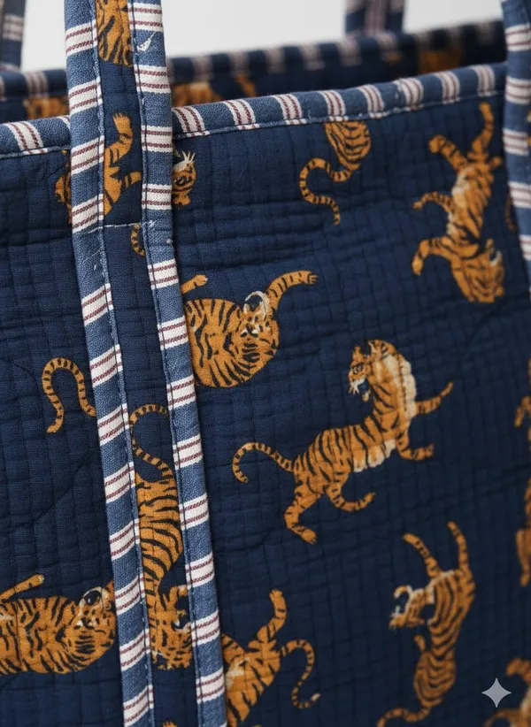 Navy_Blue_Quilted_Cotton_Printed_Shoulder_Bag_For_Women