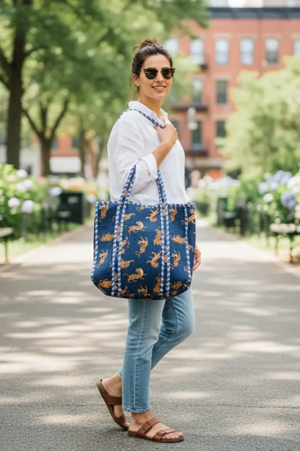 Navy_Blue_Quilted_Cotton_Printed_Shoulder_Bag_For_Women