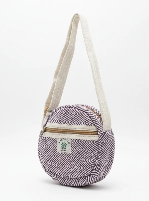 White_&_Brown_Cotton_Zipper_Sling_Bag_For_Girls
