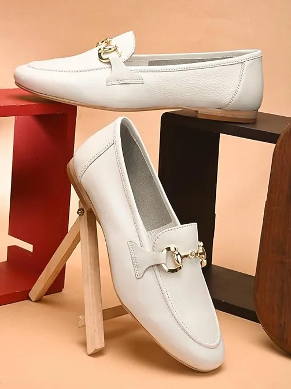 White_Genuine_Leather_Casual_Bellies_For_Women