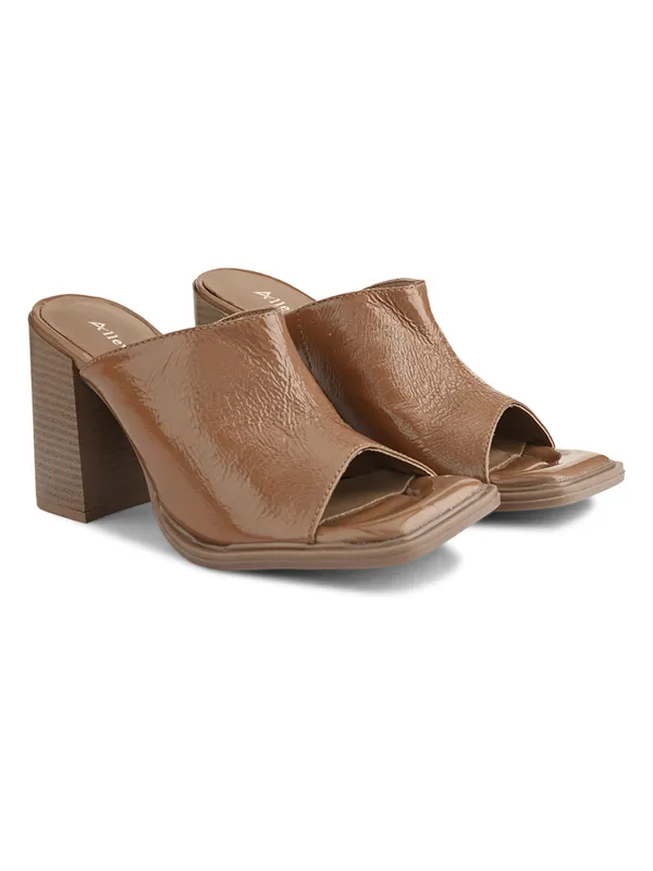 TAN_Horsebit_Open-Toe_Heeled_Mules