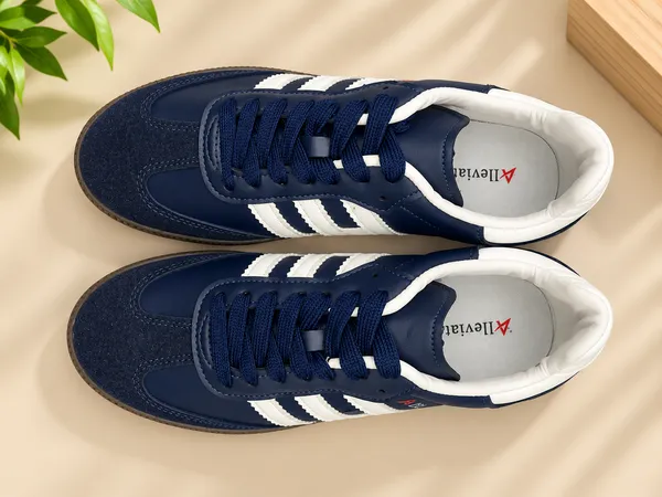 Alleviater_Unisex_Navy_Blue_&_White_Striped_Casual_Sneakers