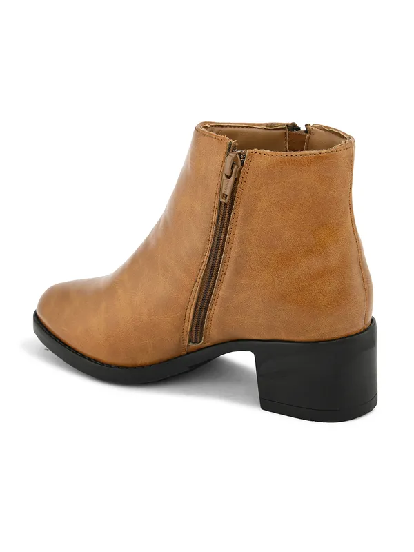 Beige_Synthetic_Leather_Ankle_Length_Boots_For_Women