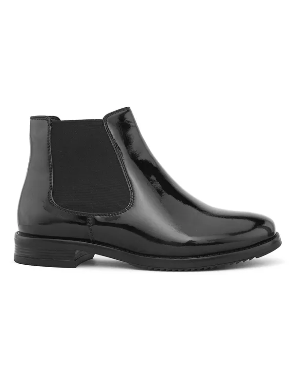 Black_Synthetic_Leather_Ankle_Length_Boots_For_Women