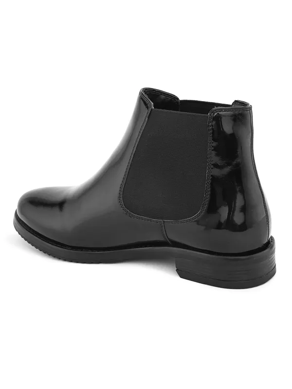 Black_Synthetic_Leather_Ankle_Length_Boots_For_Women