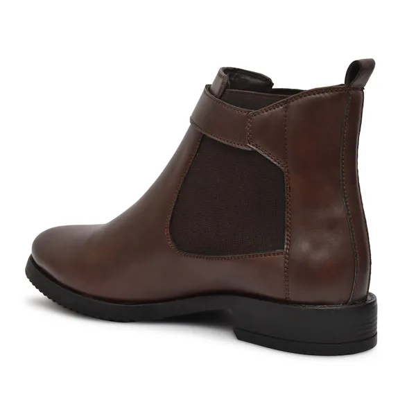 Brown_Genuine_Leather_Buckel_Boot_for_Women