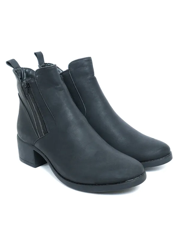 Brown_Genuine_Leather_zip_Boot_for_Women